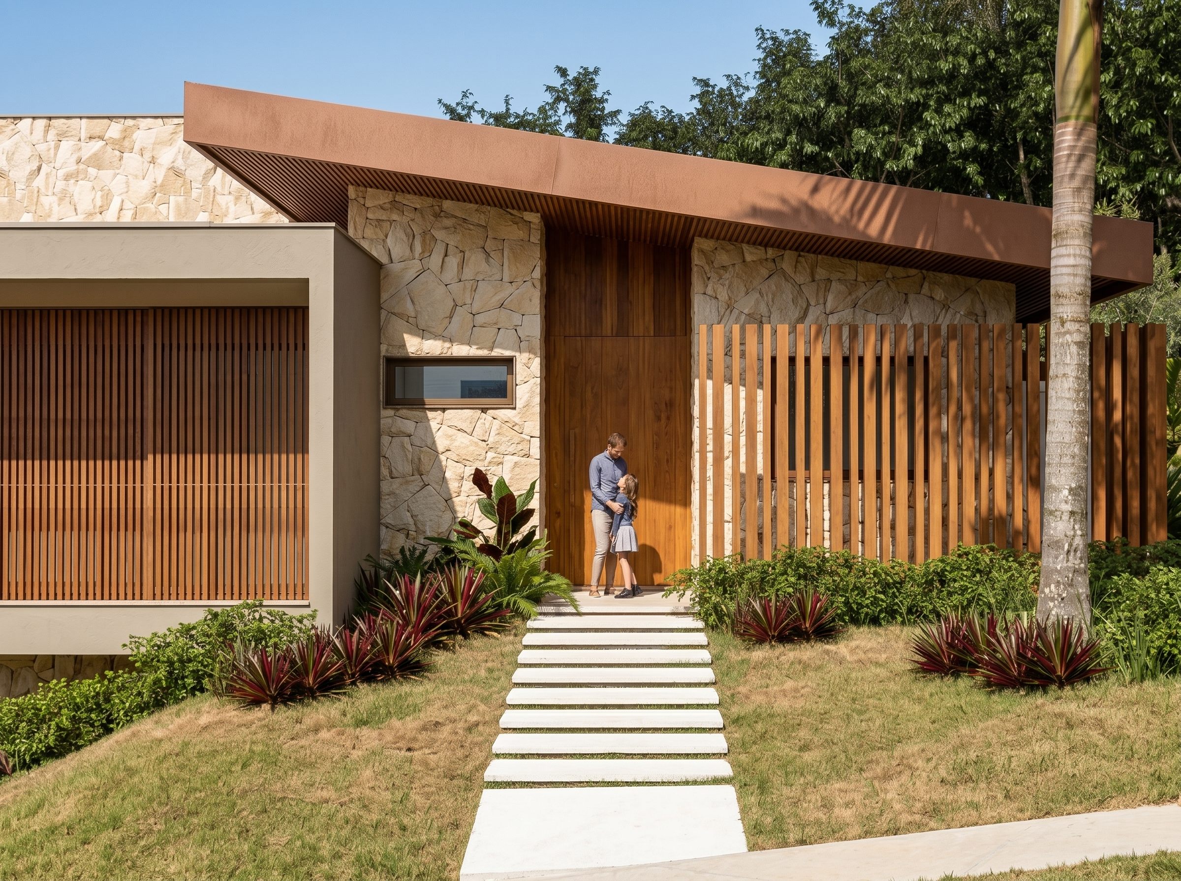 Estudo visual externo do projeto residencial em Moeda
