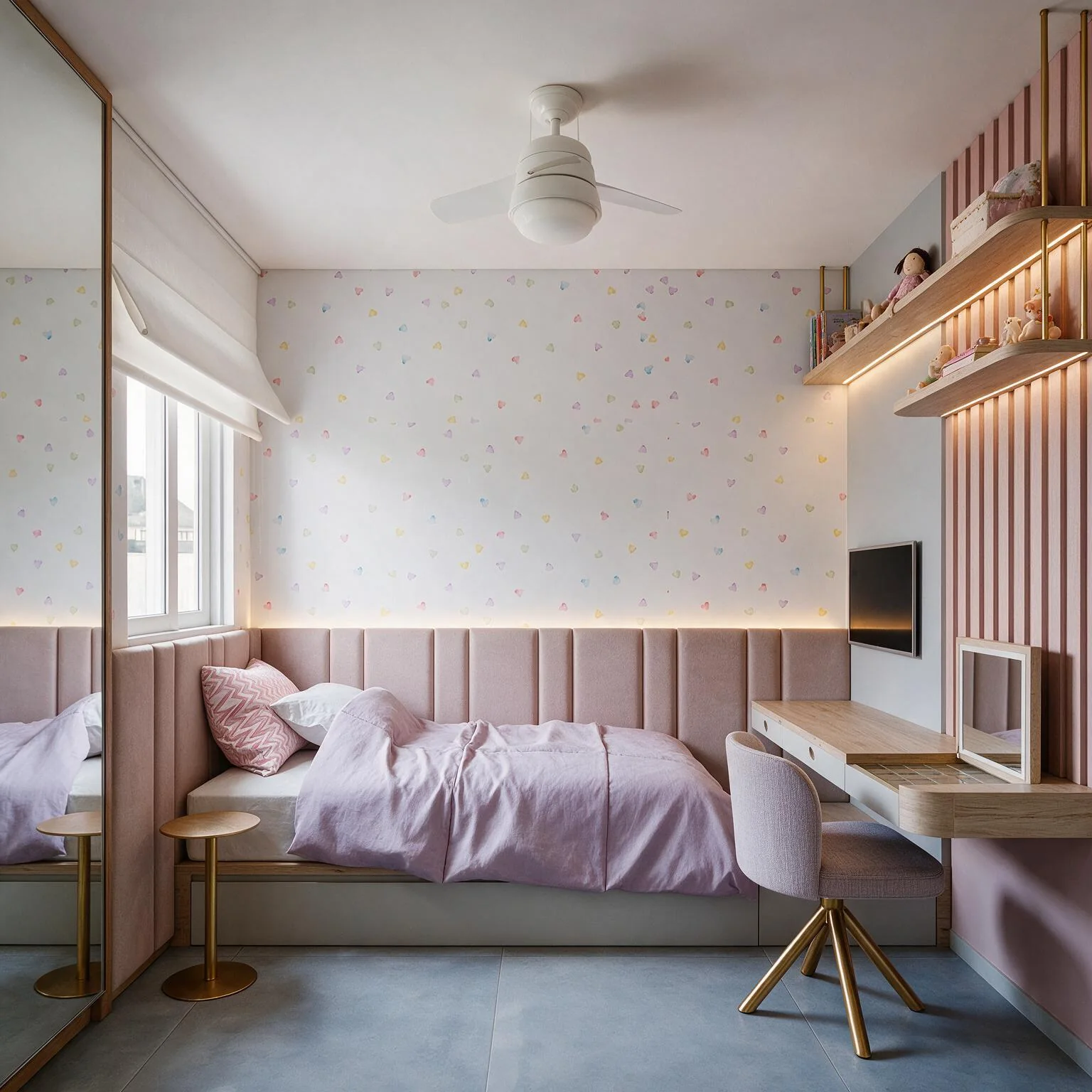 Quarto infantil desenvolvido para o Apartamento Juliana Dias